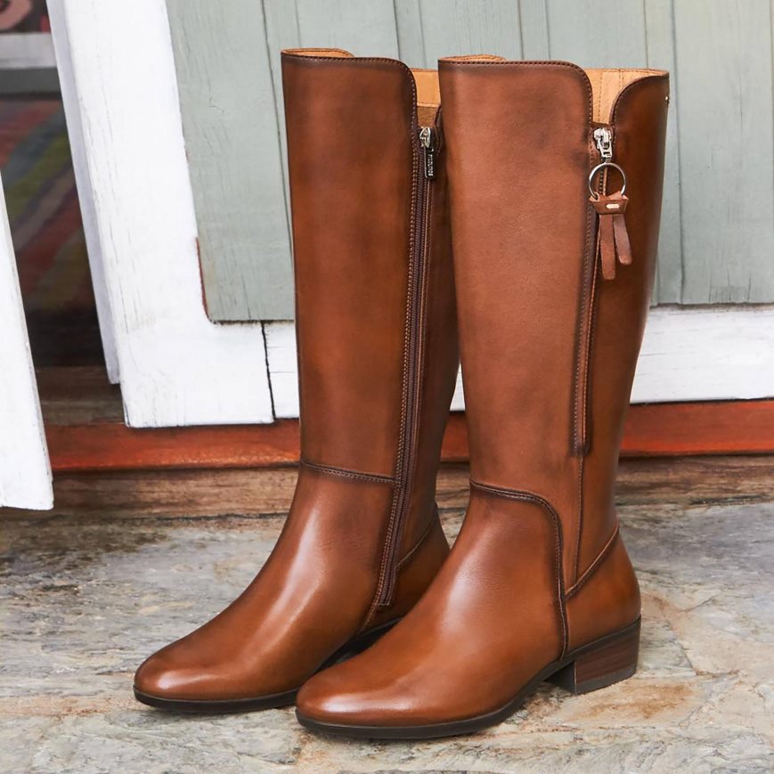 Women's Pikolinos DAROCA Knee-high Boots Brown | NZ S3AQ719